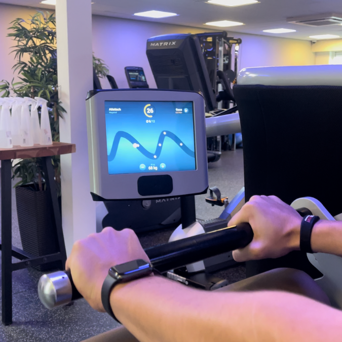 Oefening uitvoeren op EGYM Oefening uitvoeren op EGYM